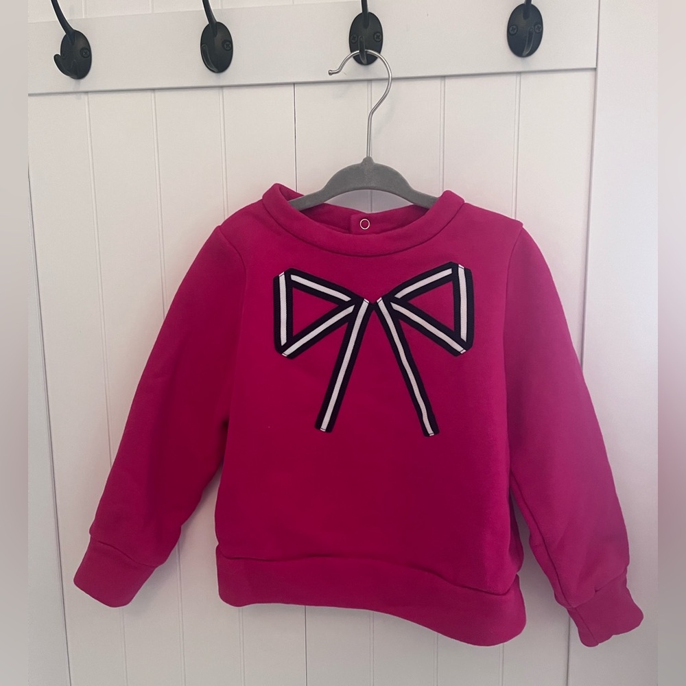 Jacadi Paris Fleece Sweatshirt with Ribbon Detail, 36M